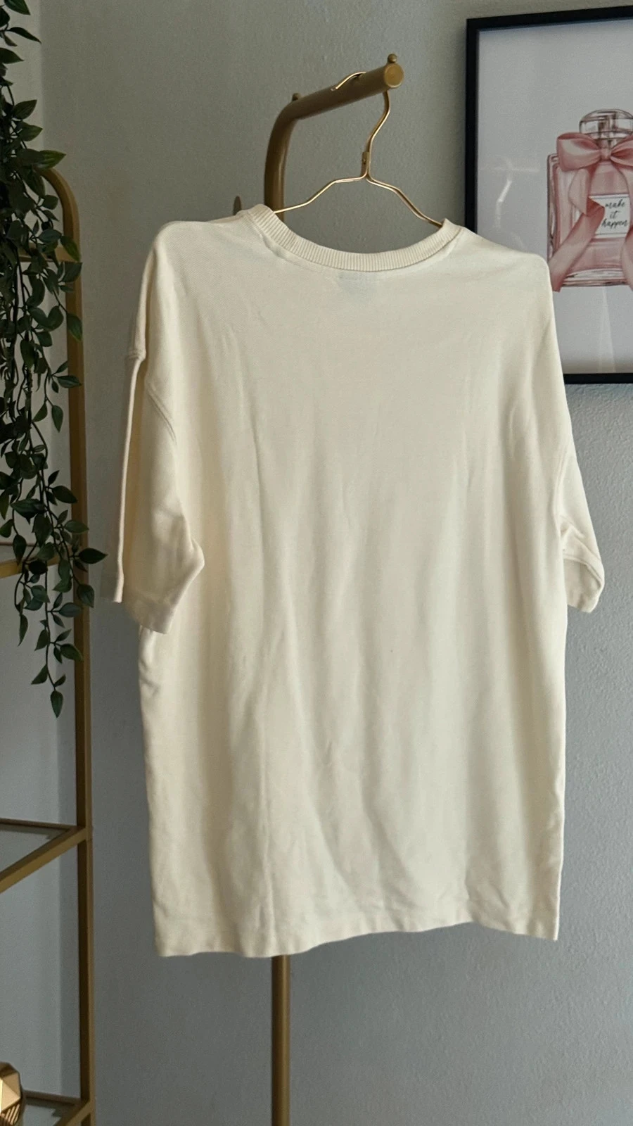 Linda Camiseta Beige / Crema "Lack of Time" • M • TN274 – photo 6